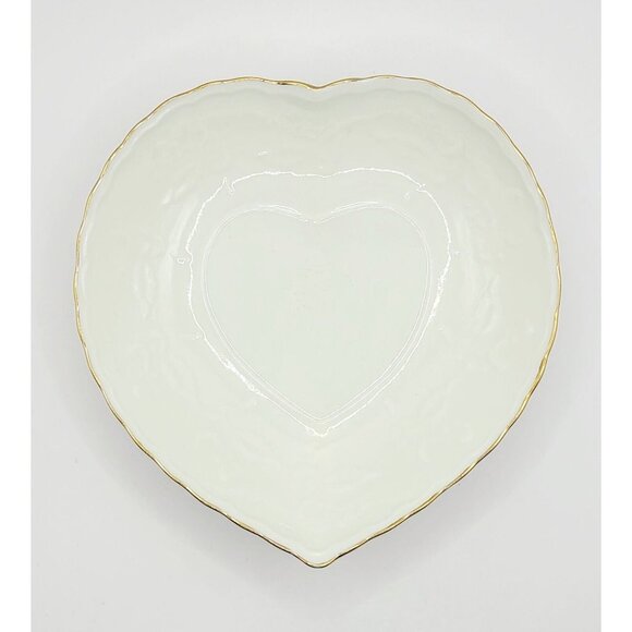 masa Other - Heart Shaped Fine Porcelain Trinket Dish Bowl Vanity Gift Quality New